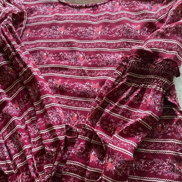 TulaRosa dress sz sm- maroon/burgandy w/flowers purchased at Revolve Clothing - Picture 2 of 6